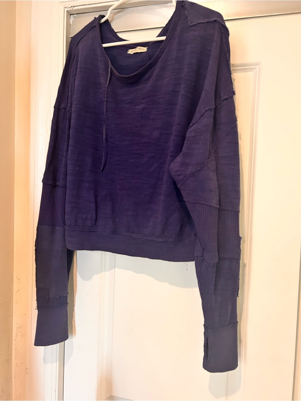 We The Free Long Sleeve Slouchy Pullover in Deep Purple